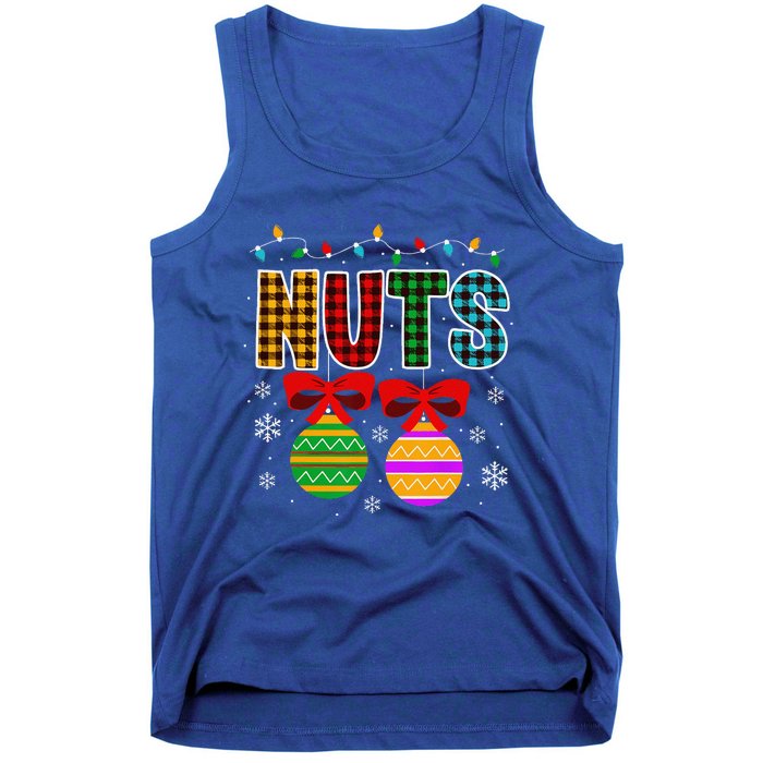 Chestnuts Matching Funny Christmas Couples Chest Nuts Tank Top