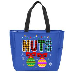 Chestnuts Matching Funny Christmas Couples Chest Nuts Zip Tote Bag