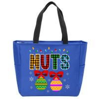 Chestnuts Matching Funny Christmas Couples Chest Nuts Zip Tote Bag