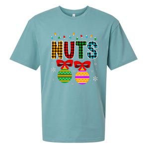 Chestnuts Matching Funny Christmas Couples Chest Nuts Sueded Cloud Jersey T-Shirt