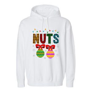 Chestnuts Matching Funny Christmas Couples Chest Nuts Garment-Dyed Fleece Hoodie