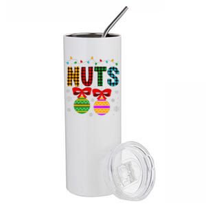 Chestnuts Matching Funny Christmas Couples Chest Nuts Stainless Steel Tumbler