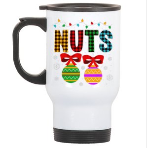 Chestnuts Matching Funny Christmas Couples Chest Nuts Stainless Steel Travel Mug