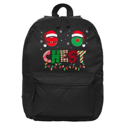 Chestnuts Matching Family Funny Chest Nuts Christmas Couples 16 in Basic Backpack