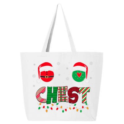 Chestnuts Matching Family Funny Chest Nuts Christmas Couples 25L Jumbo Tote