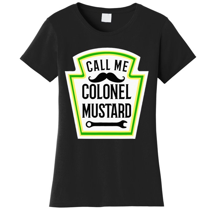 Colonel Mustard Funny Halloween Mustard Costume Women's T-Shirt