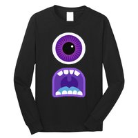 Cute Monster Face Costume Halloween Long Sleeve Shirt