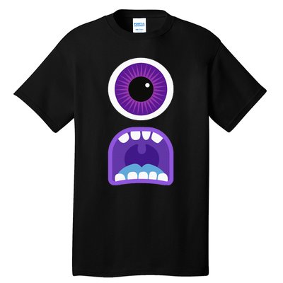 Cute Monster Face Costume Halloween Tall T-Shirt