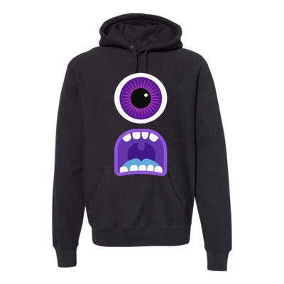 Cute Monster Face Costume Halloween Premium Hoodie