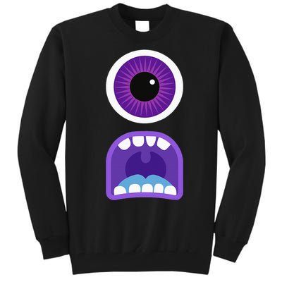 Cute Monster Face Costume Halloween Tall Sweatshirt