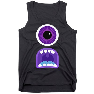 Cute Monster Face Costume Halloween Tank Top