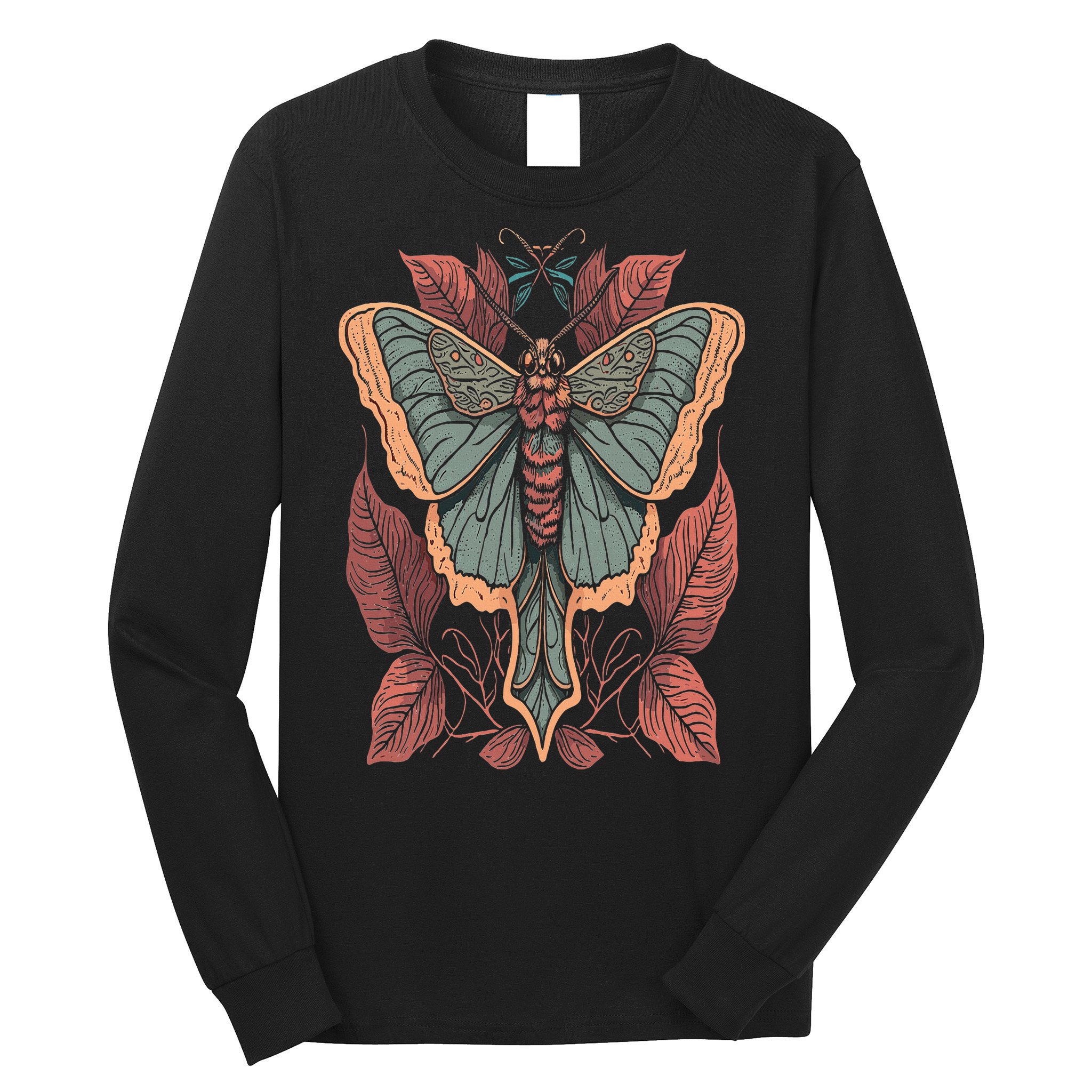 Cottagecore Moth Fairycore Aesthetic Long Sleeve Shirt