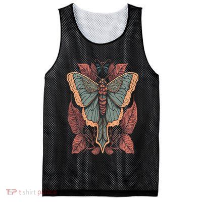 Cottagecore Moth Fairycore Aesthetic Mesh Reversible Basketball Jersey Tank