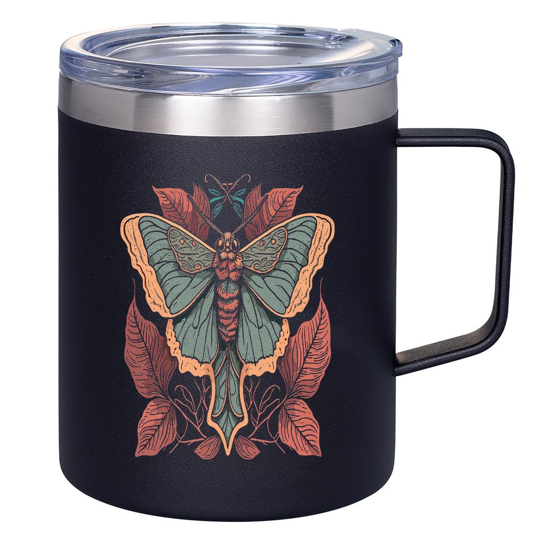 Cottagecore Moth Fairycore Aesthetic 12oz Stainless Steel Coffee Mug