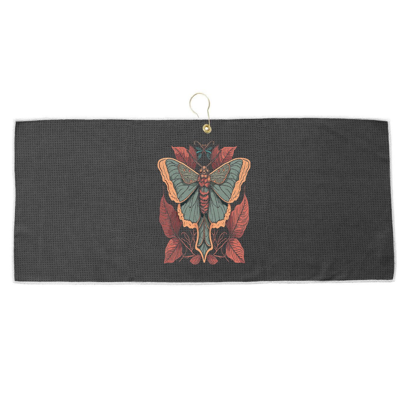 Cottagecore Moth Fairycore Aesthetic Large Microfiber Waffle Golf Towel