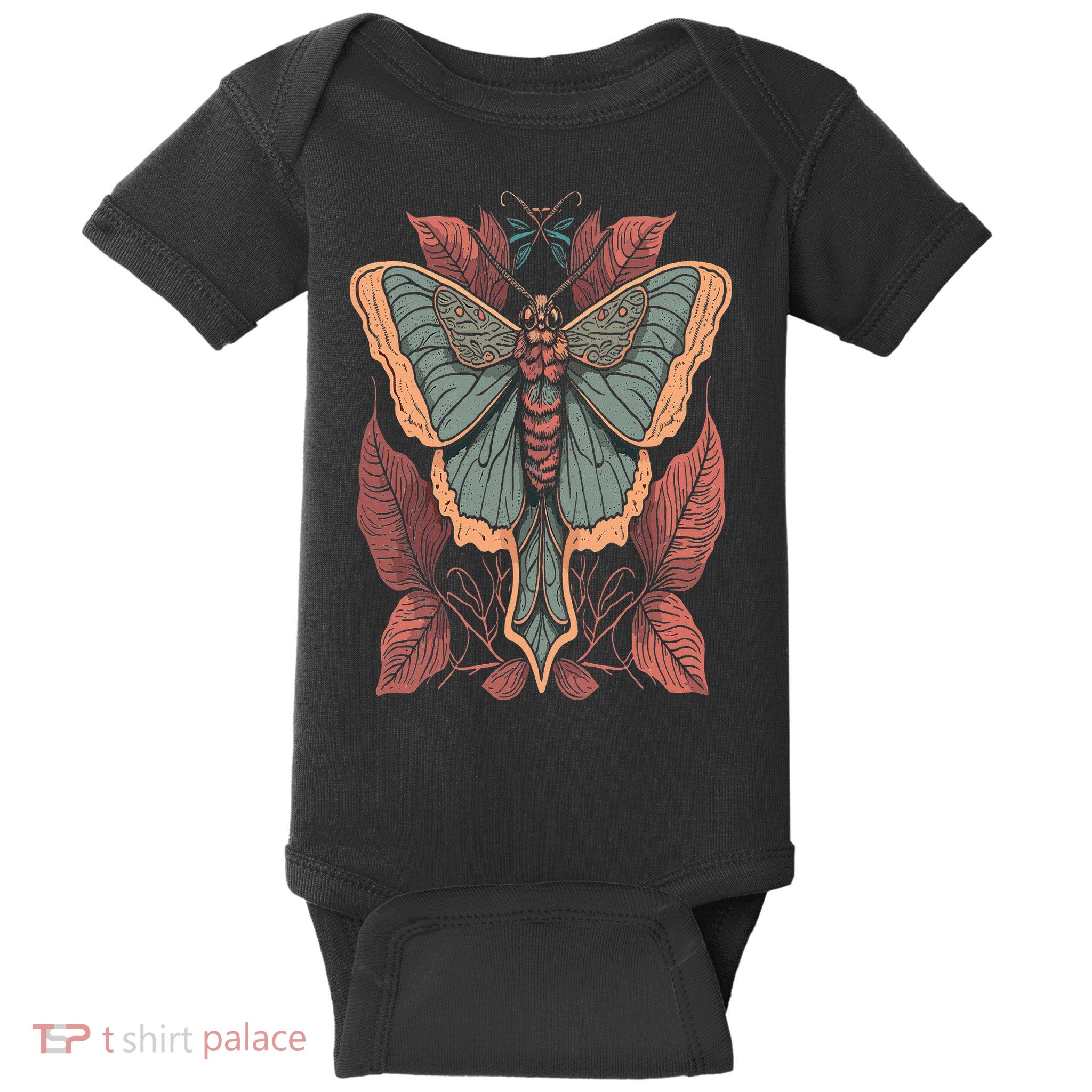 Cottagecore Moth Fairycore Aesthetic Baby Bodysuit