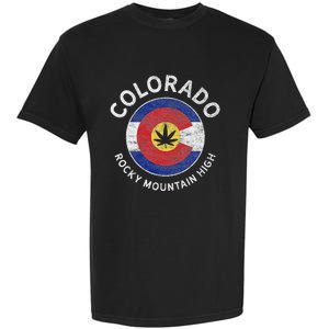 Colorado Marijuana Funny Cannabis Weed Lover Garment-Dyed Heavyweight T-Shirt