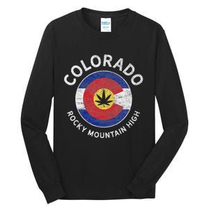 Colorado Marijuana Funny Cannabis Weed Lover Tall Long Sleeve T-Shirt