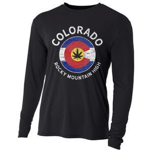 Colorado Marijuana Funny Cannabis Weed Lover Cooling Performance Long Sleeve Crew