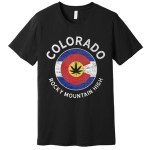 Colorado Marijuana Funny Cannabis Weed Lover Premium T-Shirt