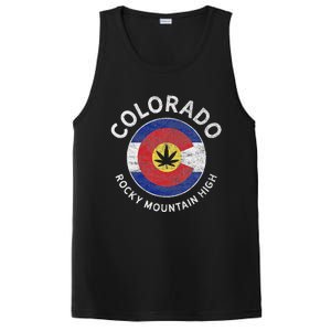 Colorado Marijuana Funny Cannabis Weed Lover PosiCharge Competitor Tank