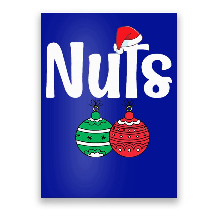 Chestnuts Matching Family Funny Chest Nuts Christmas Couples  Poster