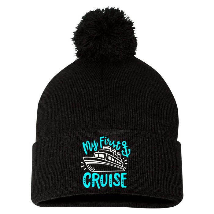 Cruise My First Cruise Pom Pom 12in Knit Beanie