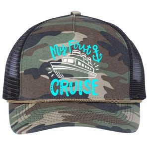 Cruise My First Cruise Retro Rope Trucker Hat Cap