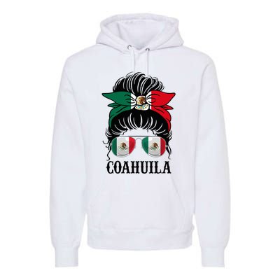 Coahuila Mexico Flag State Pride Souvenir Premium Hoodie