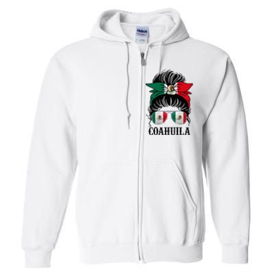 Coahuila Mexico Flag State Pride Souvenir Full Zip Hoodie