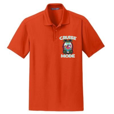 Cruise Mode Family Vacation Funny Ship Cruising Gift Dry Zone Grid Polo