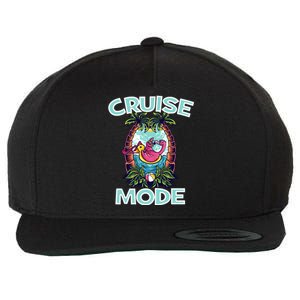 Cruise Mode Family Vacation Funny Ship Cruising Gift Wool Snapback Cap