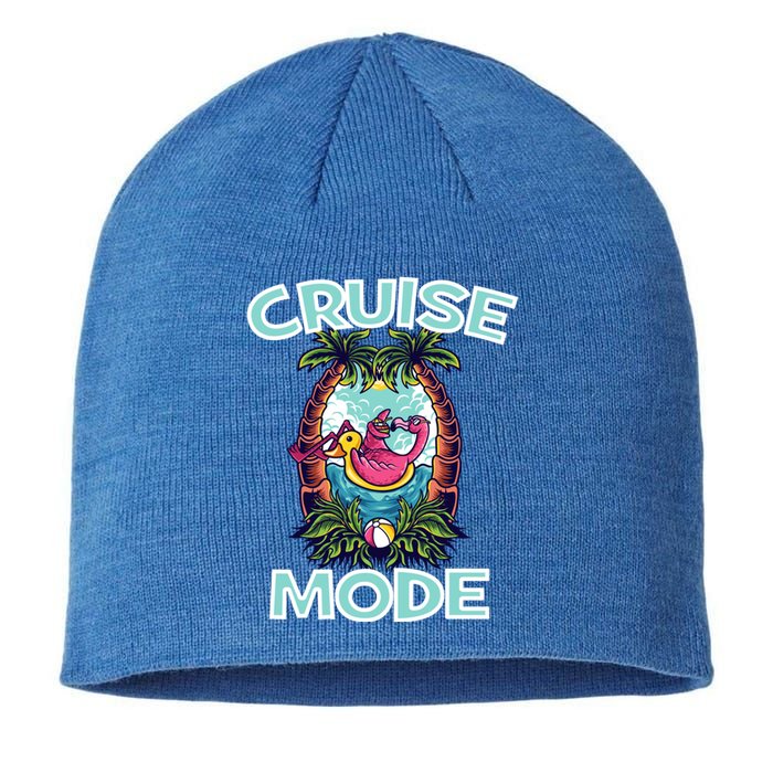 Cruise Mode Family Vacation Funny Ship Cruising Gift Sustainable Beanie