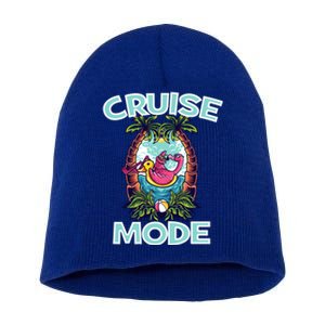 Cruise Mode Family Vacation Funny Ship Cruising Gift Short Acrylic Beanie