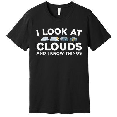 Cool Meteorologist For Men Women Kids Weather Forecasting Premium T-Shirt