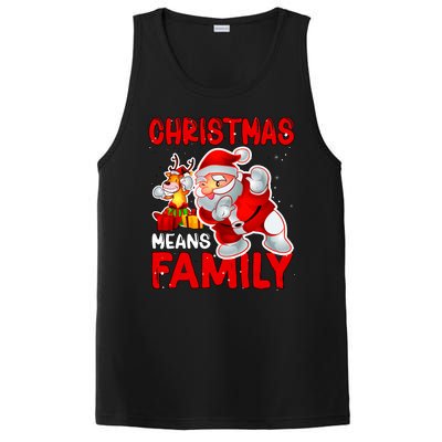 Christmas Means Family Santa Reindeer PosiCharge Competitor Tank