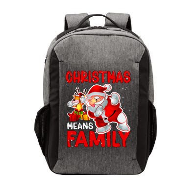 Christmas Means Family Santa Reindeer Vector Backpack