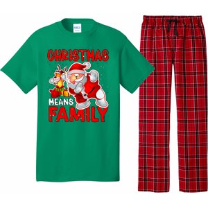 Christmas Means Family Santa Reindeer Pajama Set