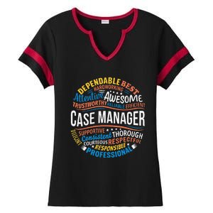 Case Manager Funny Week Appreciation Ladies Halftime Notch Neck Tee