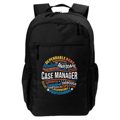 Case Manager Funny Week Appreciation Daily Commute Backpack