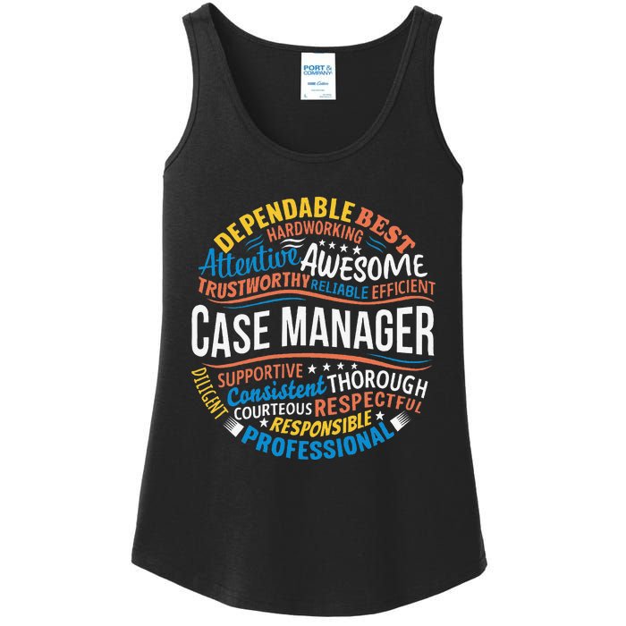 Case Manager Funny Week Appreciation Ladies Essential Tank