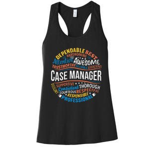 Case Manager Funny Week Appreciation Women's Racerback Tank