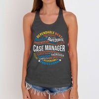 Case Manager Funny Week Appreciation Women's Knotted Racerback Tank