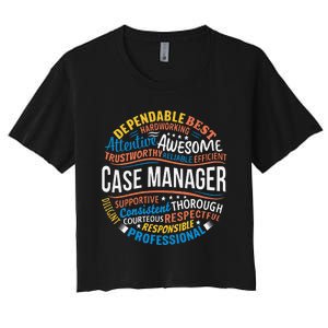 Case Manager Funny Week Appreciation Women's Crop Top Tee