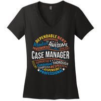 Case Manager Funny Week Appreciation Women's V-Neck T-Shirt