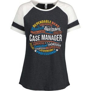 Case Manager Funny Week Appreciation Enza Ladies Jersey Colorblock Tee