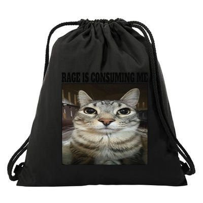 Cat Meme Funny Memes Internet Memes Humorous Joke Drawstring Bag