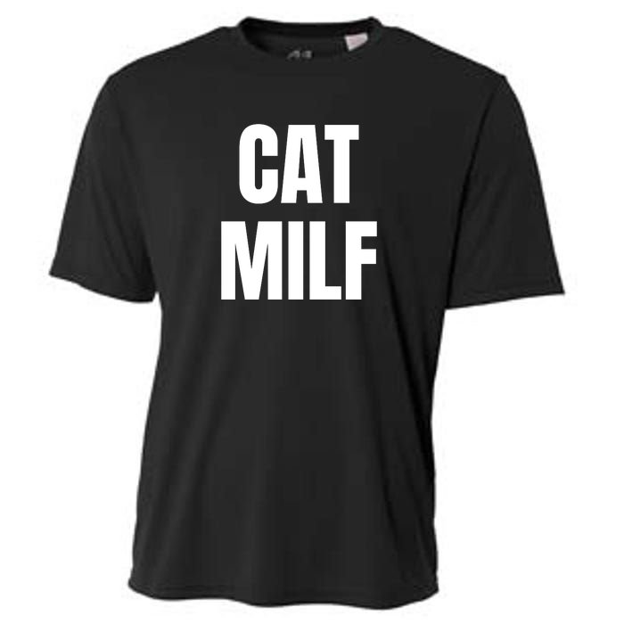 Cat Milf Funny Cooling Performance Crew T-Shirt