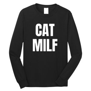 Cat Milf Funny Long Sleeve Shirt