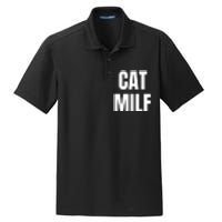 Cat Milf Funny Dry Zone Grid Polo